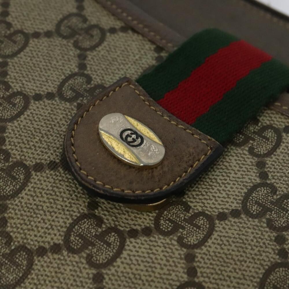 GUCCI GG Supreme Web Sherry Line Shoulder Bag Pvc Beige 904 02 026 - Picture 14 of 16